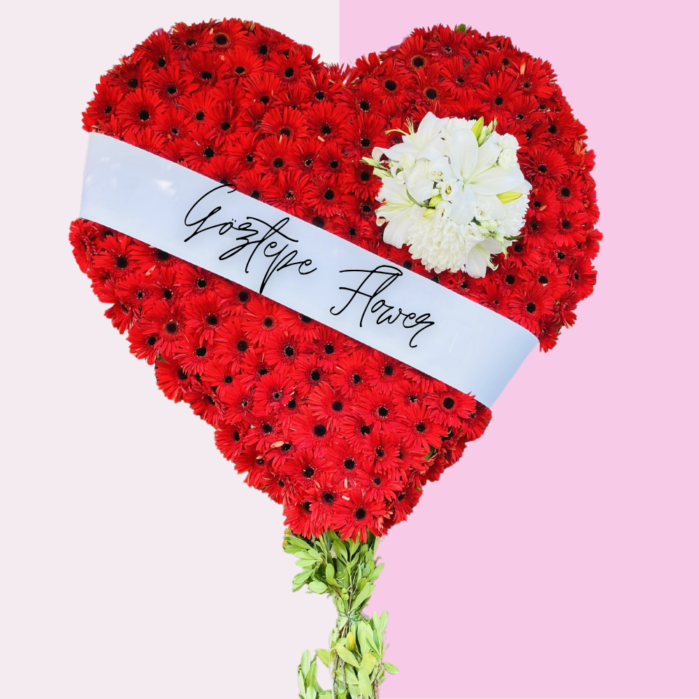 Kalp Çelenk – Kırmızı